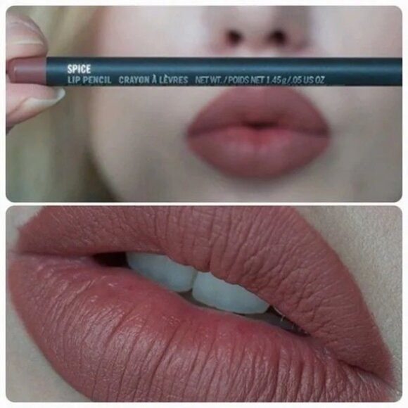 BRAND NEW MAC SPICE universal warm nude red longlasting lip color pencil liner - Picture 4 of 8